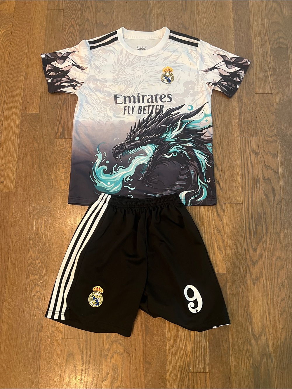 Kids Real Madrid dragon jersey boys
